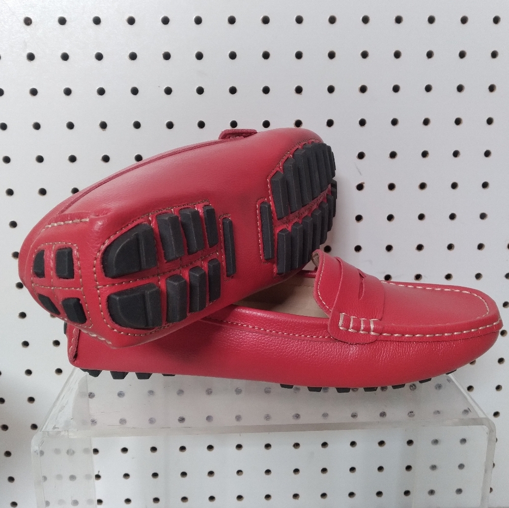 Artisure | Red Shoes | Women's Comfort Loafers Penny Flat Heel Padded Slip-on 8